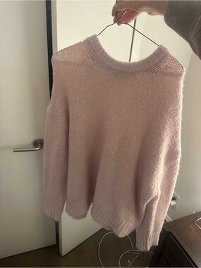 Zara Pale Pink Crewneck Sweater